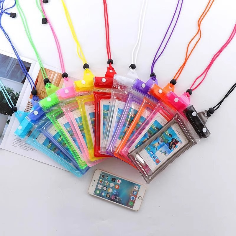 3-layer airbag waterproof phone bag with touch screen, swimming, diving, water play, delivery rider sealed bag, underwater storage bag Application Scenario