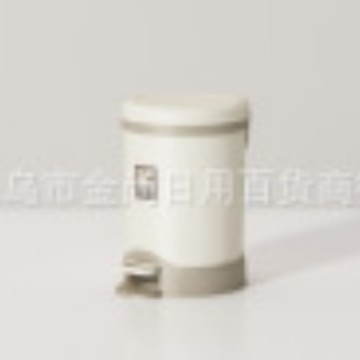 New high-appearance-level, simple and gentle descent sanitary bucket material, foot-operated inner bucket trash can, practical household paper basket trash can details Picture