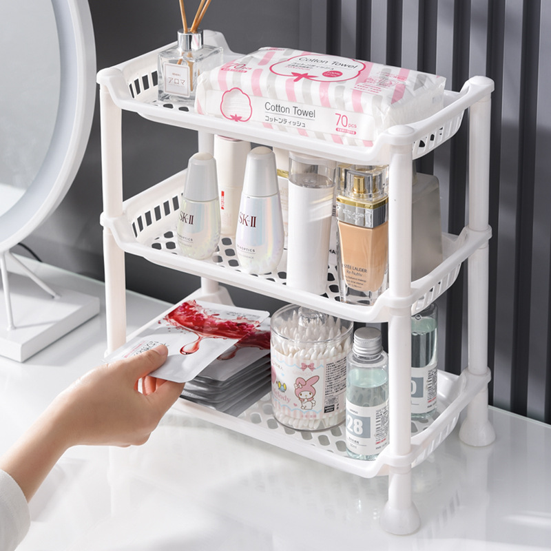 Multi-level storage racks for dormitories, floor-standing washbasins, bathroom storage racks, toilet floor-to-ceiling storage racks, and kitchen storage racks details Picture