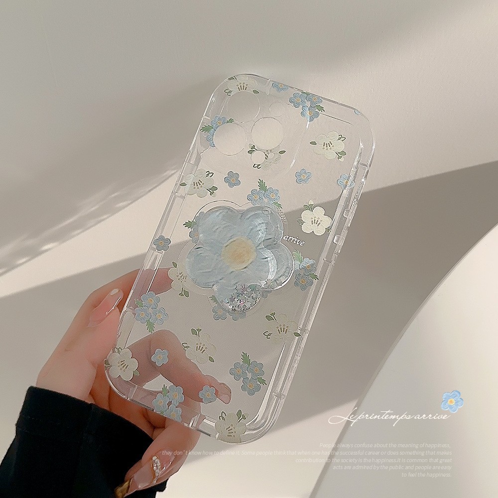 碎花壳适用iphone16苹果15promax手机壳13流沙支架11透明14小清新详情16
