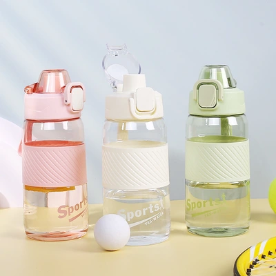 Summer Lovers Fitness Sports Water Cup Large Capacity Simple Fresh Student Plastic Cup High Temperature Water Bottle