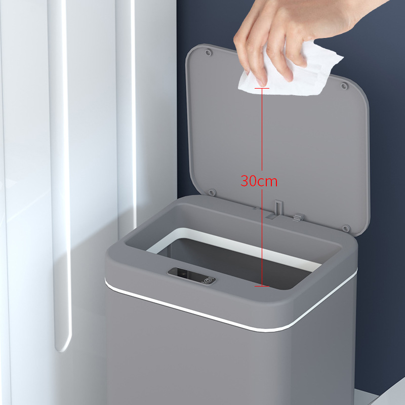 智能垃圾桶家用全自动感应电动带盖防水客厅厨房厕所卫生间垃圾桶详情图4