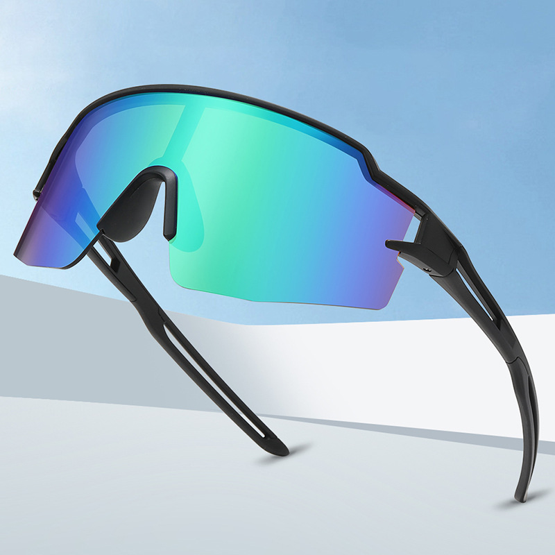 1804 new sports glasses, sunglasses, fashionable polarized and colorful cycling glasses, men's one-piece sunglasses, outdoor sunglasses