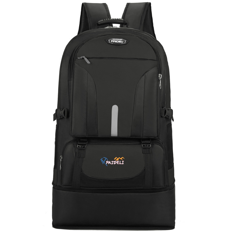 Mochila transfronteriza de gran capacidad simple portátil a prueba de agua mochila de montaña viaje exterior plegable mochila de senderismo Item Picture