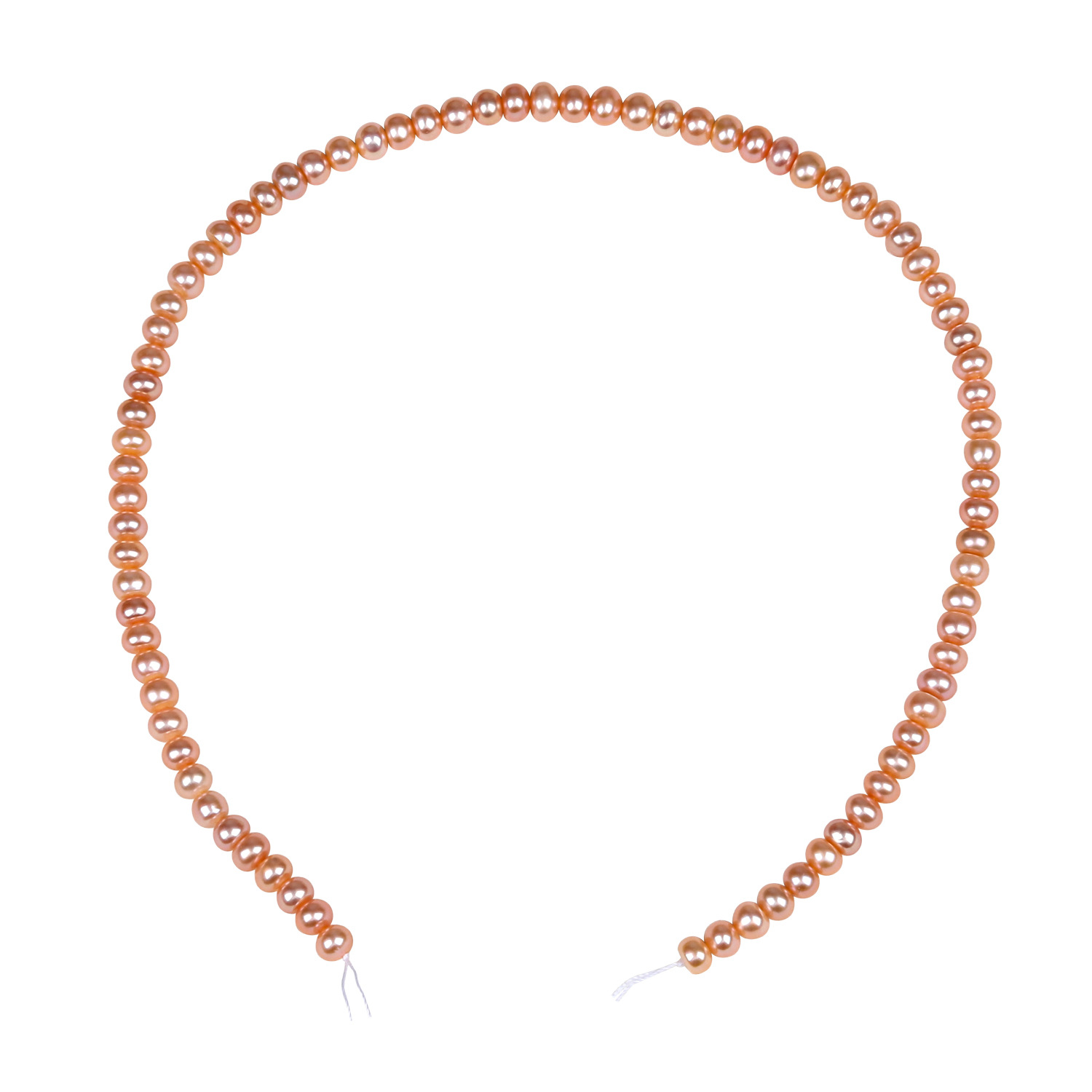 New stock: 4-5mm strong light white thick flat beads, bright and uniform, freshwater pearls, scattered pearls, diy handcrafted materials Item Picture