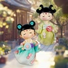 "National Trend Xi 'an Hanfu Girl Cultural and Creative 2024 New refrigerator Magnet Magnetic Birthday Gift Ancient-style doll Creative Magnetic tile. Specification image