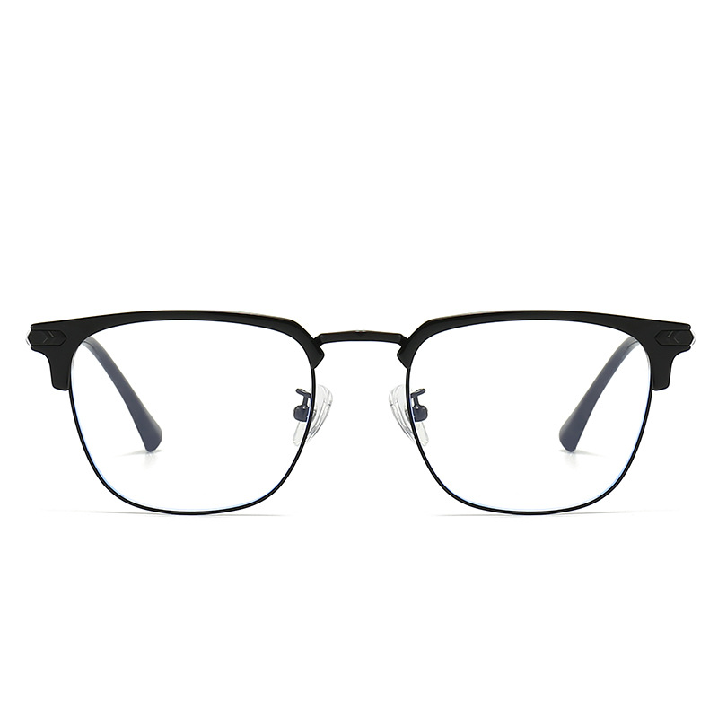 防蓝光新款眼镜框 tr90眉毛金属半框镜架男士复古商务眼镜半金属详情图5