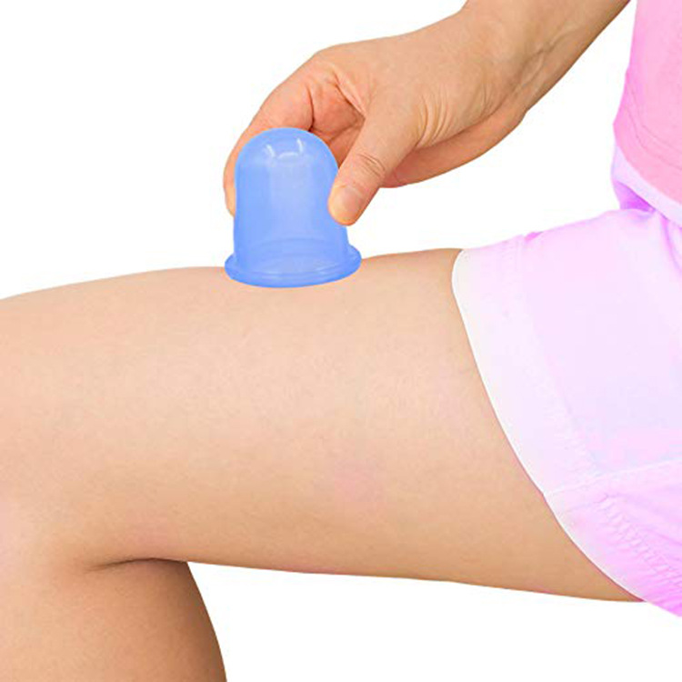 Factory stock: 4-piece set of silicone cupping cups, cupping device, vacuum moisture-absorbing massage cup, body 4-piece set Item Picture