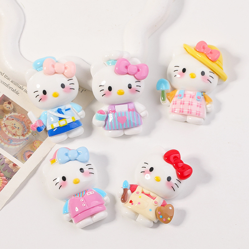 diy resin accessories, transformable cat, cream glue, handcrafted hair clips, phone cases, keychains, fridge magnets and accessories Specification image