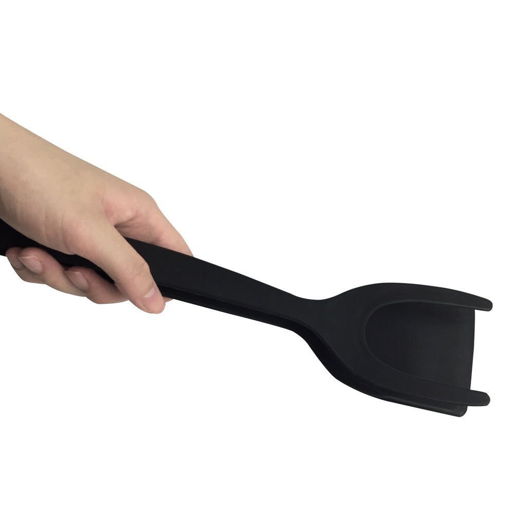 Creative kitchen gadget 2-in-1 for frying eggs, pancakes, toasting bread, and using spatulas and spoons Application Scenario