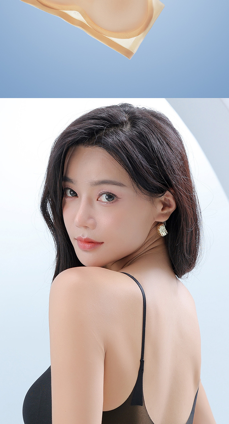 2023夏季超薄冰丝无痕内衣女 薄款透气大胸显小吊带美背睡眠文胸详情14