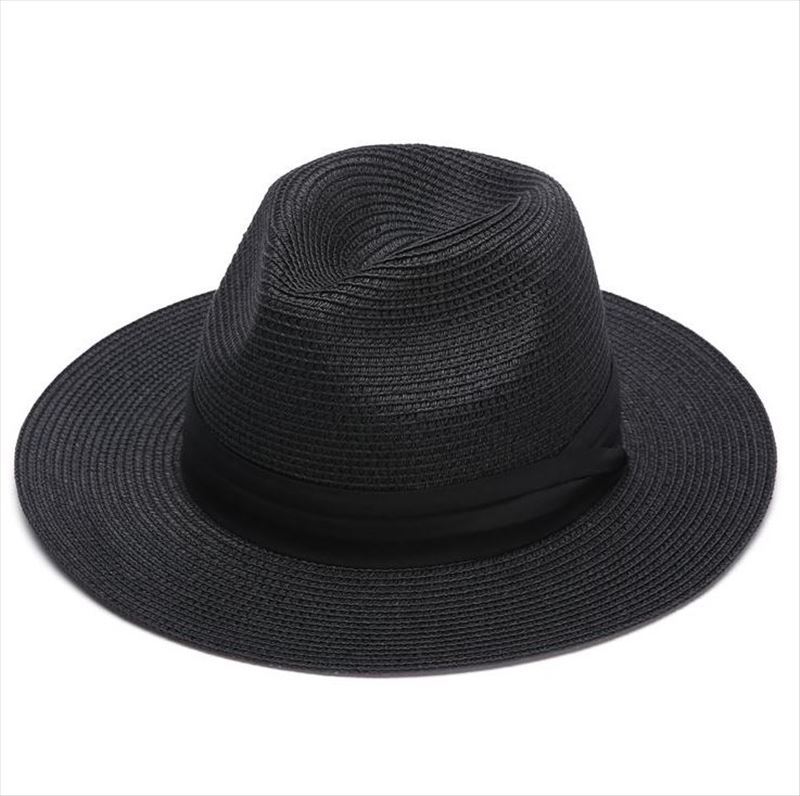 Big Head Girth Panama Straw Hat Summer Travel Sun Block Hat Beach Beach Visor Large Size Men's Sun Hat Tide Specification drawing