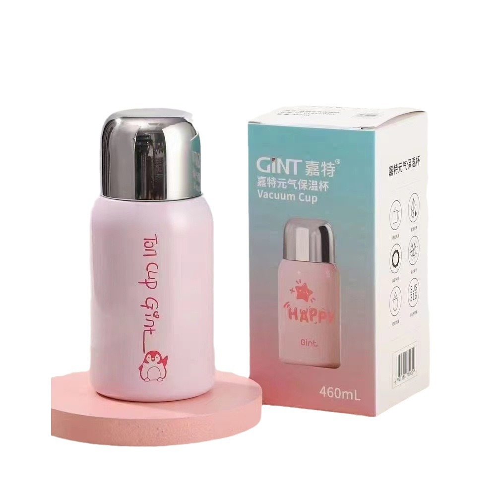Garte Vitality Thermos Cup Fashion Creative Cute Thermos Cup Girl Color Simple 460Ml Detachable Water Cup Item Picture