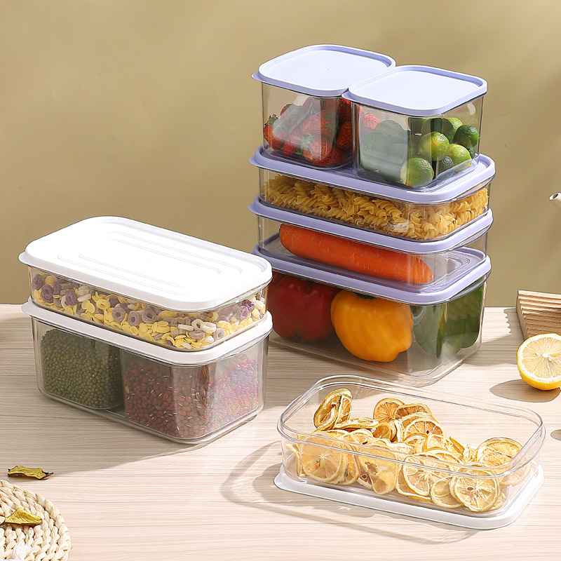 INS thickened PET crisper Pickles Pickle Kitchen freezer Food refrigerator storage box three-piece set