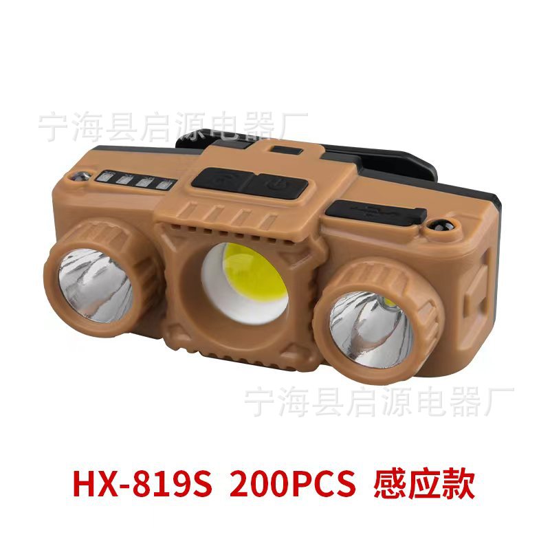 头灯、头戴式电筒实物图