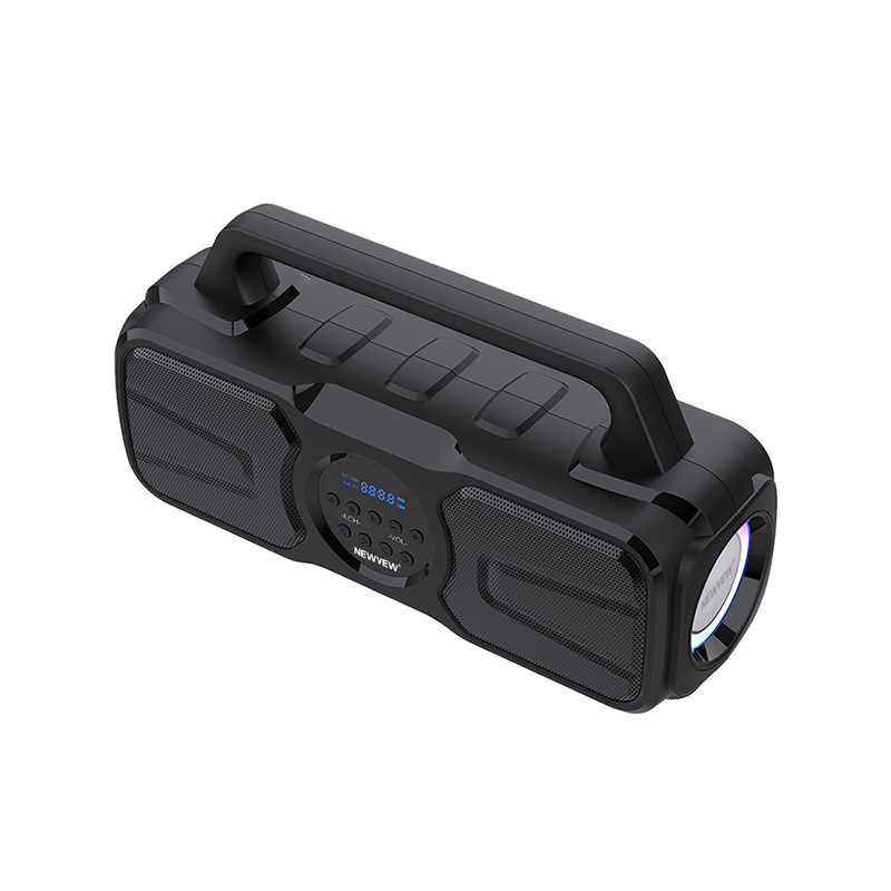 New Bluetooth Speaker Heavy Bass Solar Outdoor Portable Radio Square Dance Small Speaker Nv-8946 details Picture