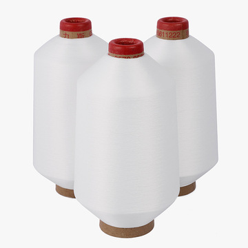 This white nylon high-elastic filament textile yarn, underwear overlock edge line, pagoda line, elastic fabric sewing lock edge line details Picture