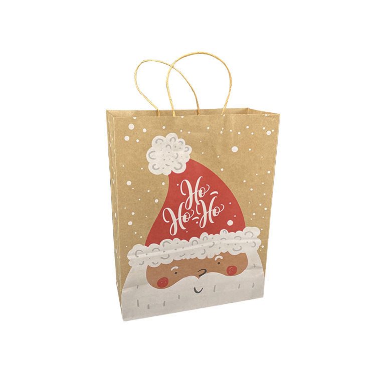 Christmas paper bags, handbags, souvenirs, birthday gift bags, Christmas fruit packaging gift boxes, and kraft paper bags are selling well Item Picture