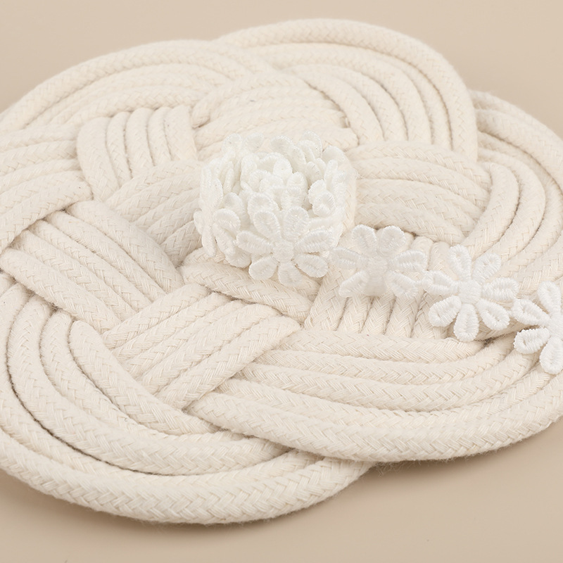 Milk silk lace, small Daisy lace, chrysanthemum water-soluble lace, collar and cuff lace accessories, factory in stock Application Scenario