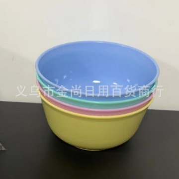 New multi-patterned, colorful, round plastic bowls, children's plastic bowls, soup bowls, porridge bowls, noodle bowls, and durable PP plastic rice bowls Application Scenario