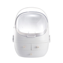 Plastic desktop makeup case