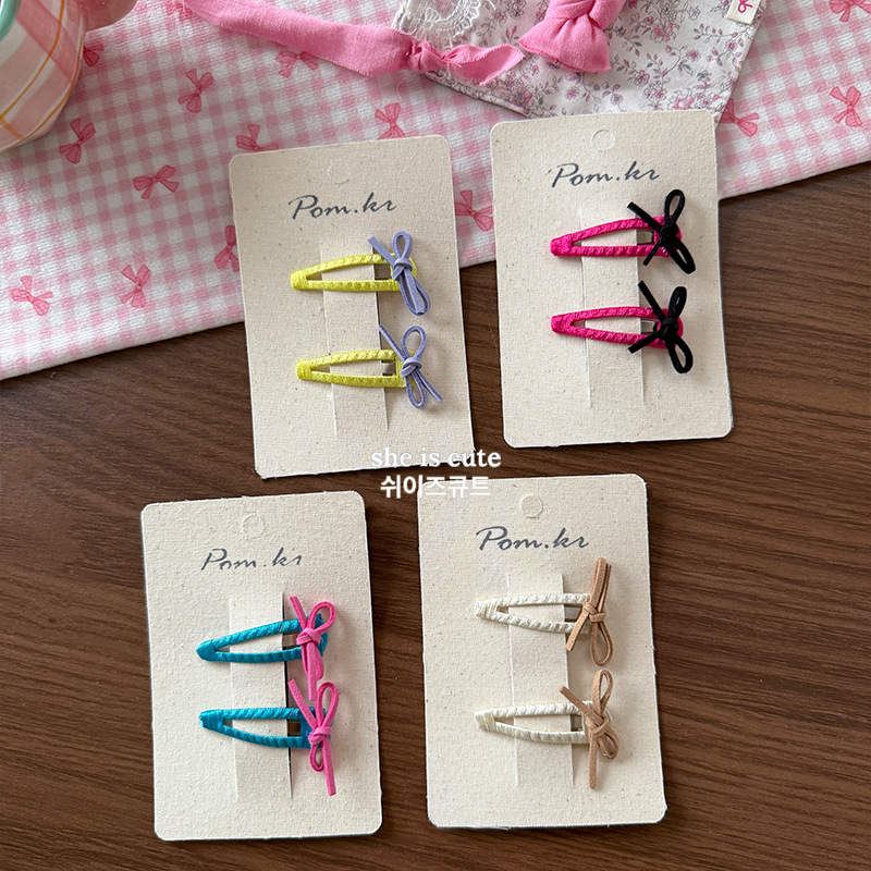 Korean girl lazo temperamento clip lateral flequillo clip dulce broche clip lateral bb clip corazón chica multiplos accesorios para el pelo Application Scenario
