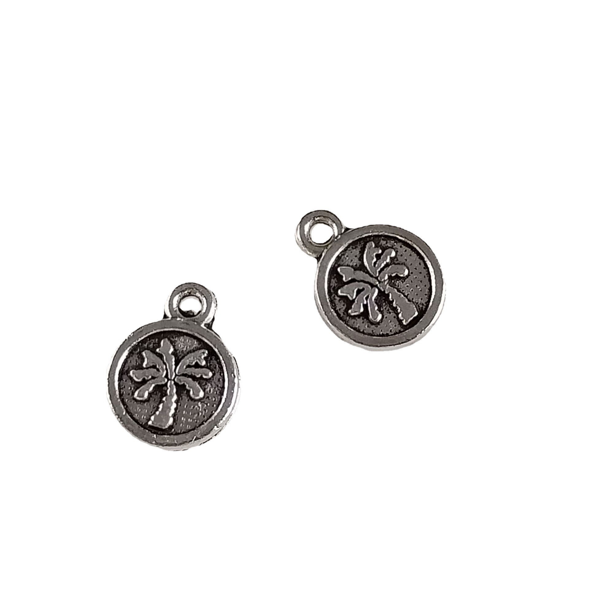Gold Accessories Tree Coconut Tree Round Brand Material Pendant Bracelet Necklace Pendant Cartoon Accessories Material Bag Item Picture