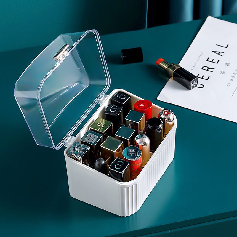 Cross-Border Good Dresser With Cover Light Luxury High Appearance Level Bright Lipstick Storage Box Jewelry Organizer Factory Direct Sales Application Scenario
