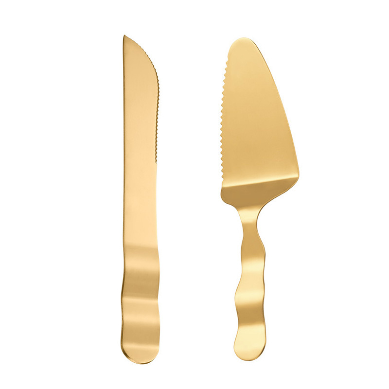 Stainless Steel Mooncake Knife And Fork Set Cake Shovel Dessert Fork Fruit Fork Mid-Autumn Festival Gift Tableware Baking Pizza Knife Item Picture