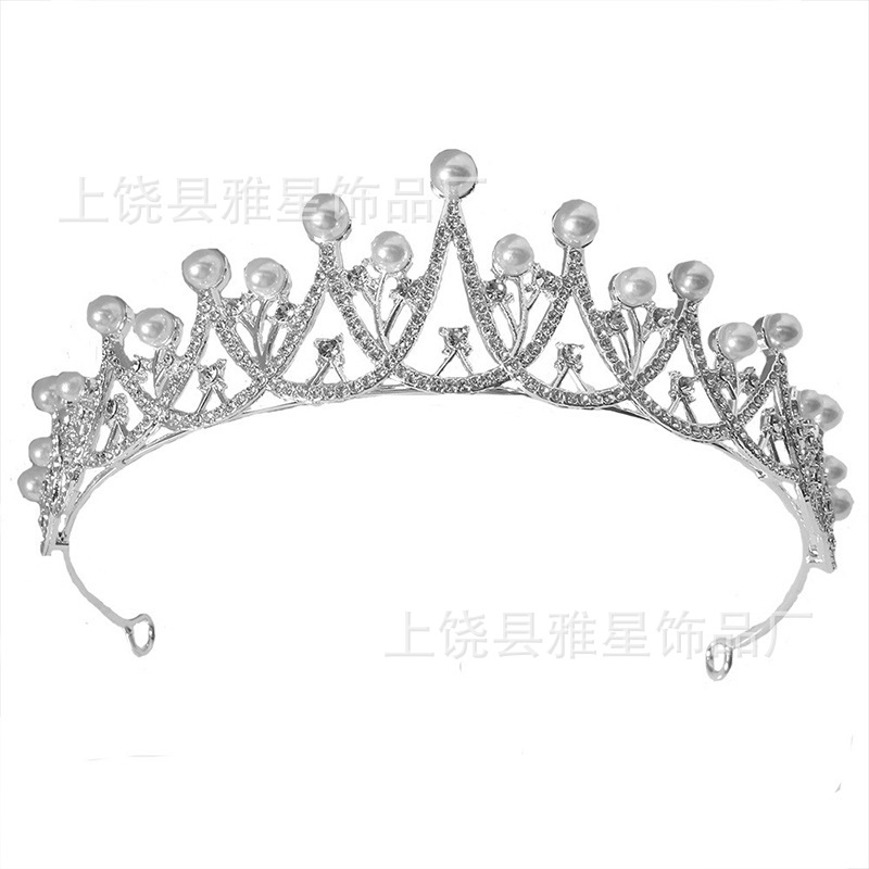 Children's crowns, birthday hair bands, girls' crystal hair accessories, gifts, elegant princess headwear, dressing hair accessories, hair bands, crowns Specification image