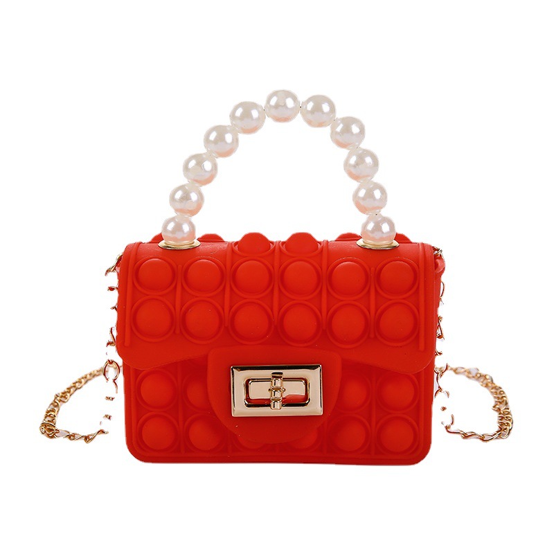 灭鼠先锋硅胶包 零钱包 女士手提硅胶泡泡解压单肩斜挎包 女孩日常搭配