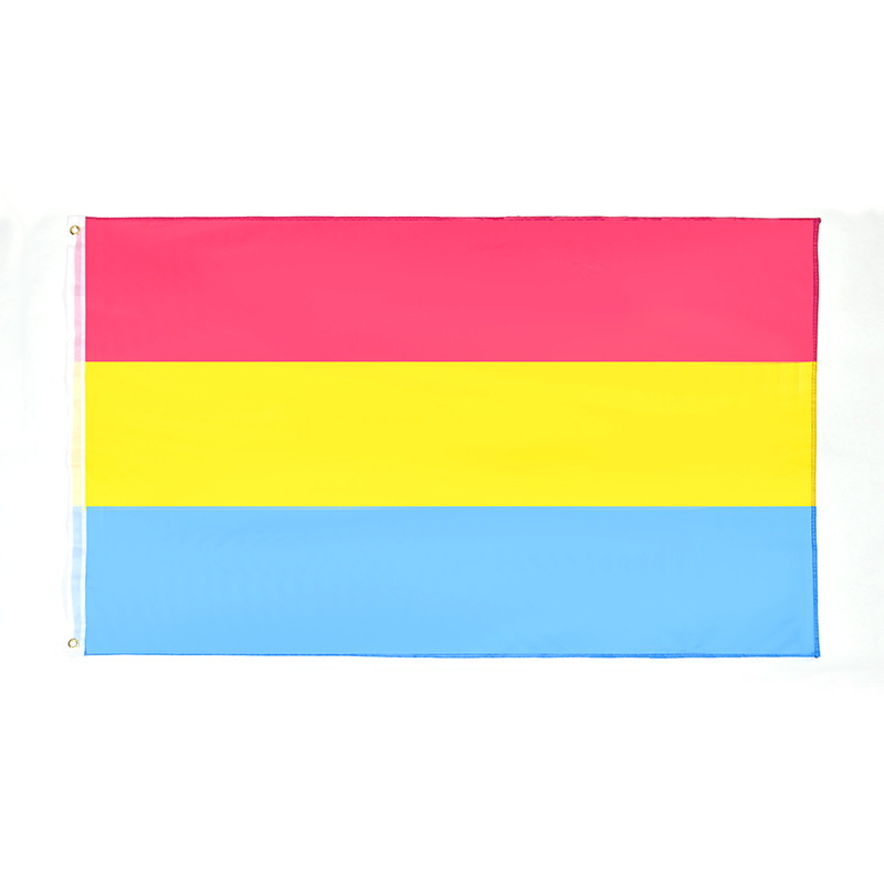 Pansexual 3 Color Red Yellow Blue Rainbow Flag No. 4 Flag Pansexual Flag3*5Ft Available Cross-Border Item Picture