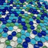 Wholesale from the manufacturer for aquarium, fish tank, landscape decoration, colored pebbles, rain flower stones, glass flat beads, bulk landscape handicrafts and landscape stones Specification image