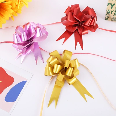 Latte Flower Ribbon 1.8Cm Gift Wrap Christmas Wedding Bow Gift Box Decoration Florist Bonsai Latte Flower