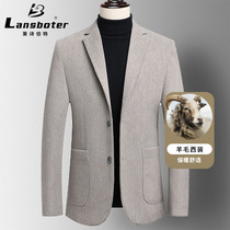 Leshibert Autumn/Winter Thick Wool suit for Men trend Slim wool small suit for men woolen jacket top