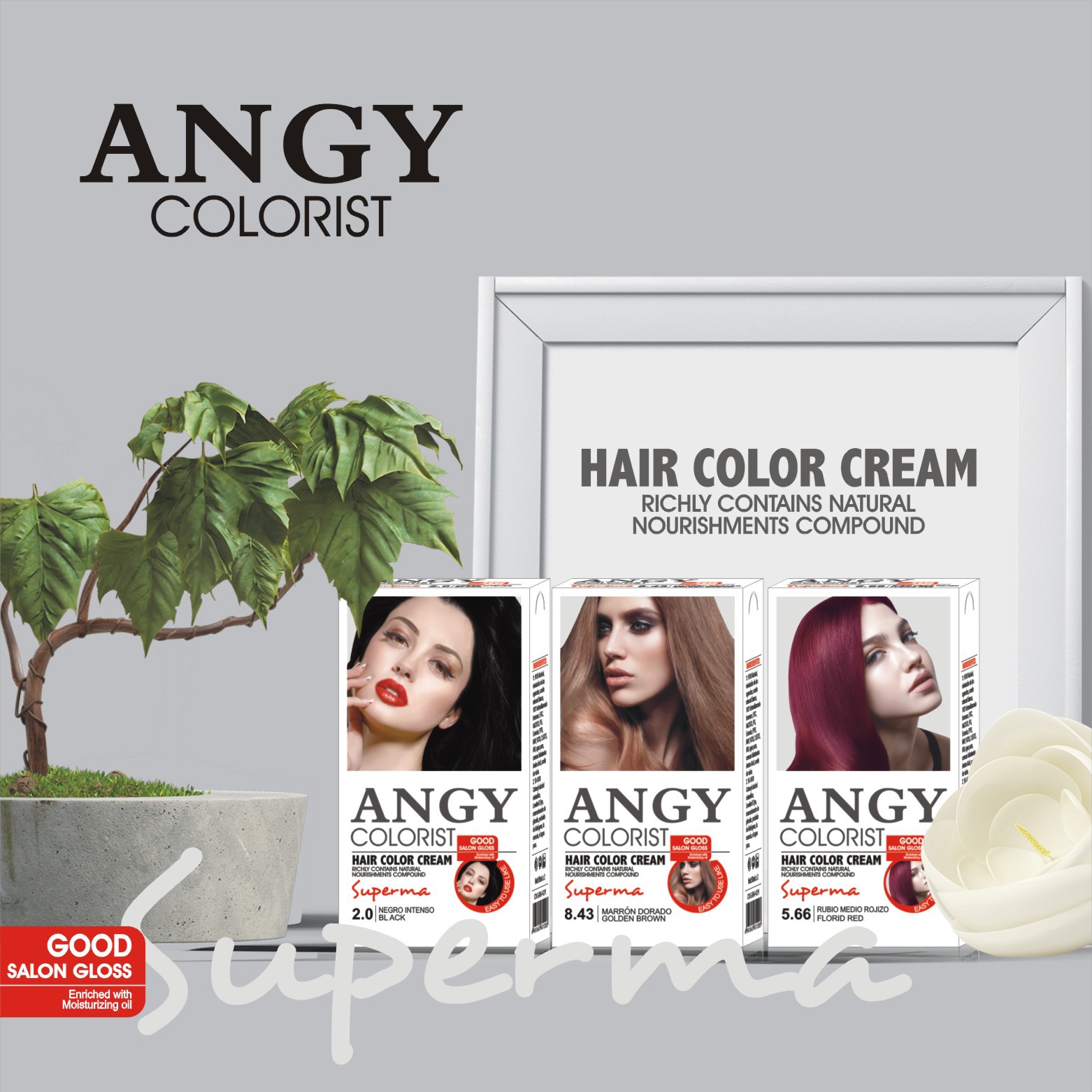 ANGY hair coloring agent cross-border hair coloring agent foreign trade hair coloring agent export hair coloring agent hair coloring cream hair coloring water hairdye thumbnail