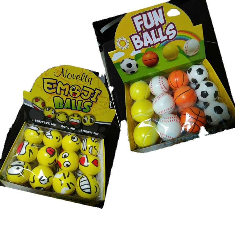 厂家发泄 儿童运动玩具球 pu发泡海绵弹力玩具球10cmPU彩色足球详情图5