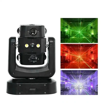 Stage lights, rotating lights, nightclub dancing, smart moving head, laser LED flash, bar atmosphere, voice-controlled fire wheel thumbnail
