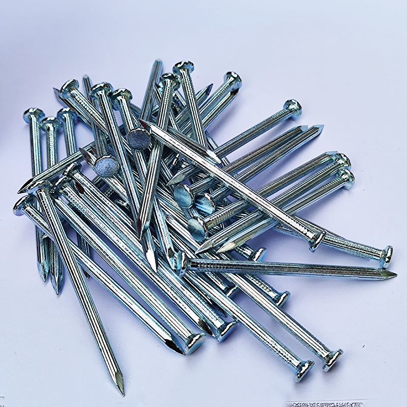 Longquan sword cement nails, steel nails, nails, wall nails, round nails, iron nails, foreign nails, woodworking nails, concrete photo frame hanging painting nails Specification image