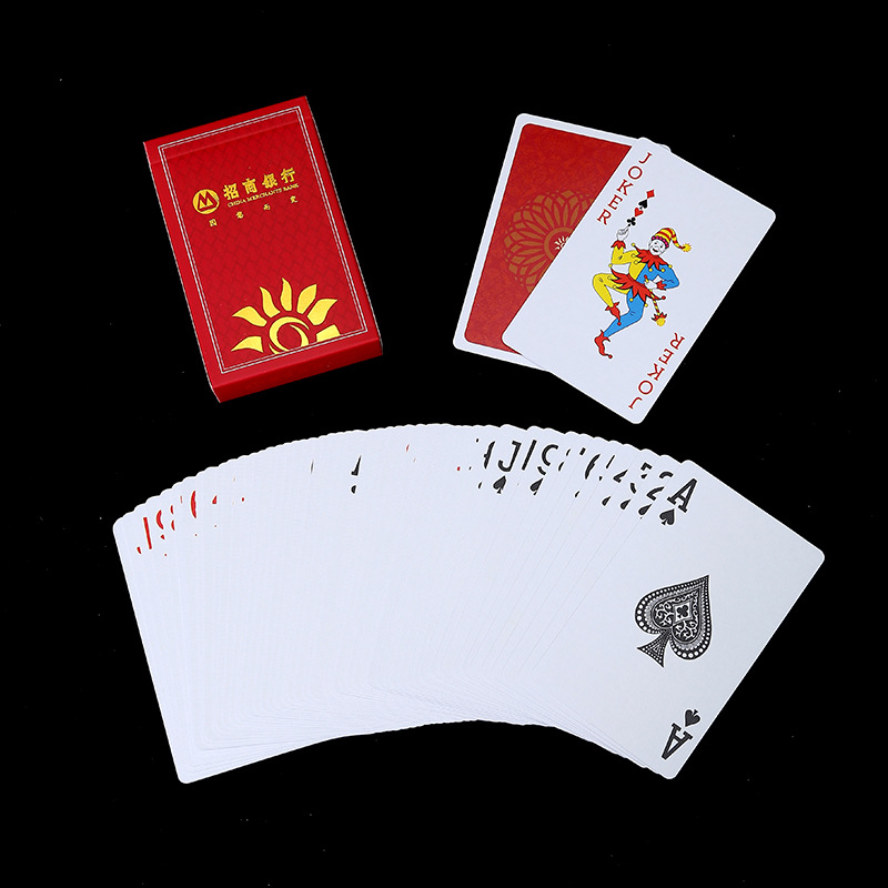 Factory customization of special playing cards for the Gan Dan competition, processing and printing of logos for advertising and promoting the playing card game details Picture