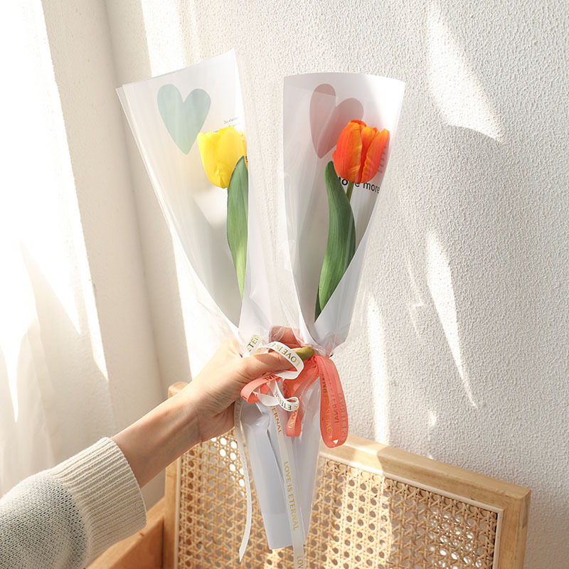 Small fresh transparent thickened opp Goddess Festival single bag small flower bouquet waterproof packaging Lily of the valley single bag wholesale Application Scenario
