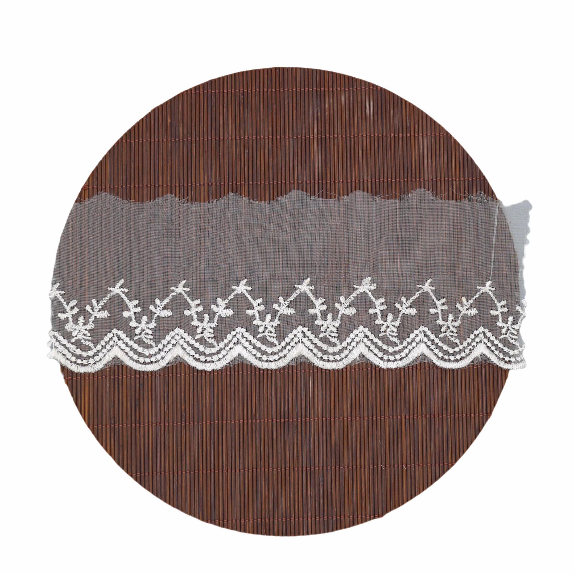 Polyester lace mesh fabric embroidery lace accessories DIY women's clothing Lolita skirt hem water-soluble lace Item Picture