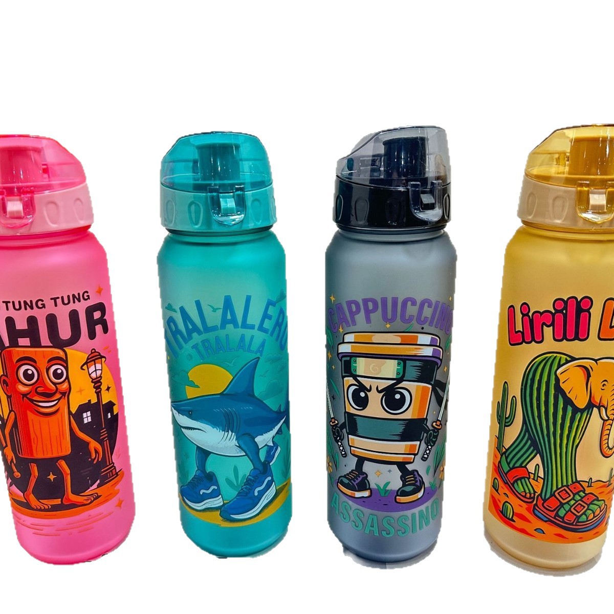 Wholesale of the best-selling "Shan Hai Jing" series water cups, children's water cups, bouncing LIDS, and student portable space cups on Amazon Item Picture