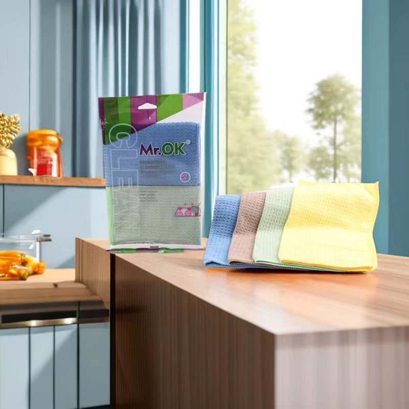 Manufacturers Wholesale High-Density Rubber Soaked Sand Containing Double-Sided Dishwashing Sponge Wipe Clean Sponge Block Bathtub Rag Pineapple Lattice details Picture