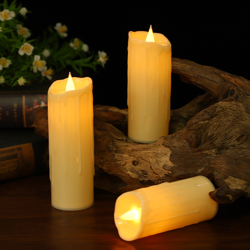 led electronic candle lights for confession, proposal, wedding, home decoration, murder mystery game, and escape room props manufacturer wholesale Specification image