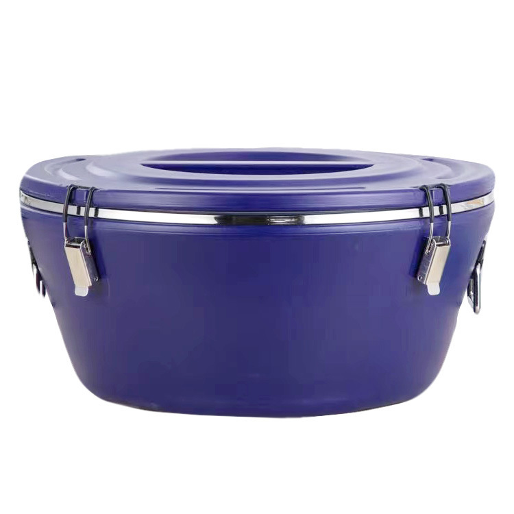 Wholesale of stainless steel commercial lunch boxes, large-capacity high-end insulated boxes, double-layer thickened outdoor household soup buckets, cross-border Item Picture