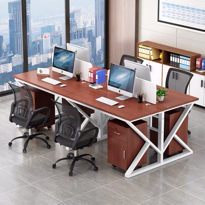 职员办公桌桌细节图