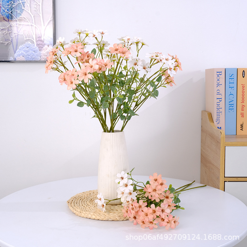客厅摆设仿真花艺摆件家居室内餐桌茶几装饰玫瑰花束塑料假花盆栽