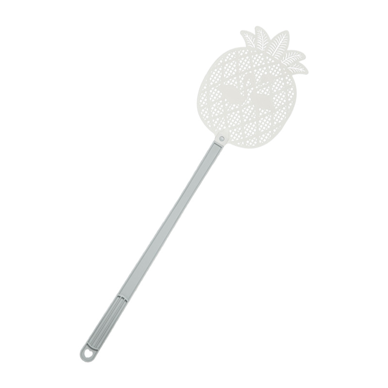 Cute household simple cartoon pineapple plastic long-handled large, thickened personalized mosquito swatter wholesale Item Picture
