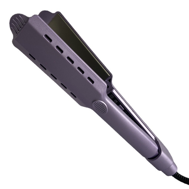 Wide Heating Plate Curling Straightener Multi-Functional Hair Styling Hair Straightener Can Be Adjusted Temperature Straight Curling Dual-Purpose Splint Application Scenario